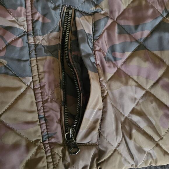 Calvin Klein Men's Quilted Bomber Jacket Camo Zipper Detail sz XXL EUC - Picture 9 of 9